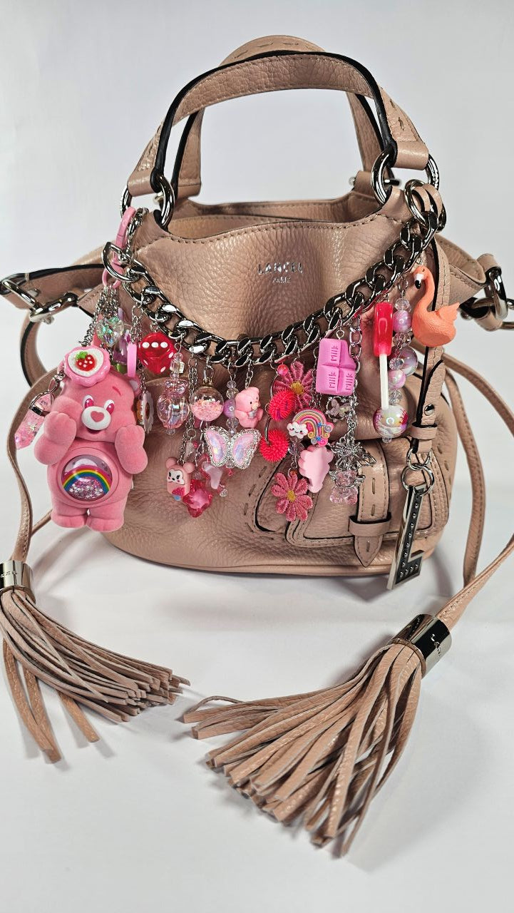 Rainbow Bag Charm Sweet Pink