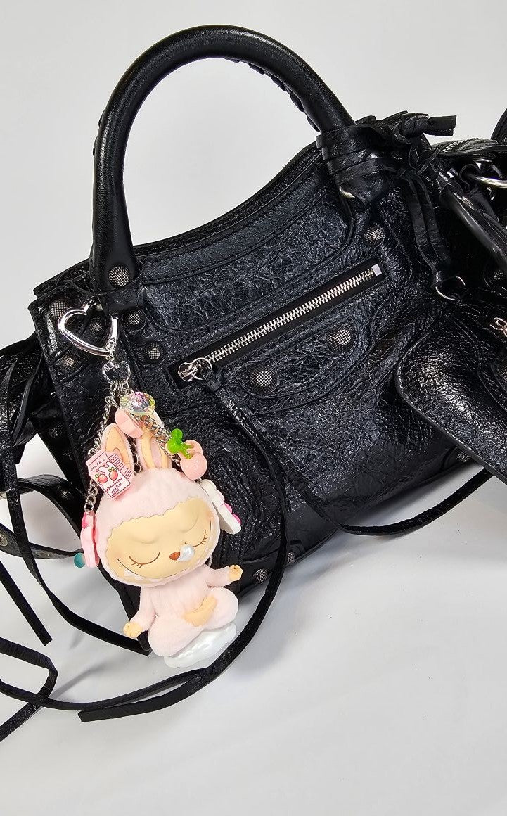 Porte-clé Labubu Lazy Yoga Sleeping