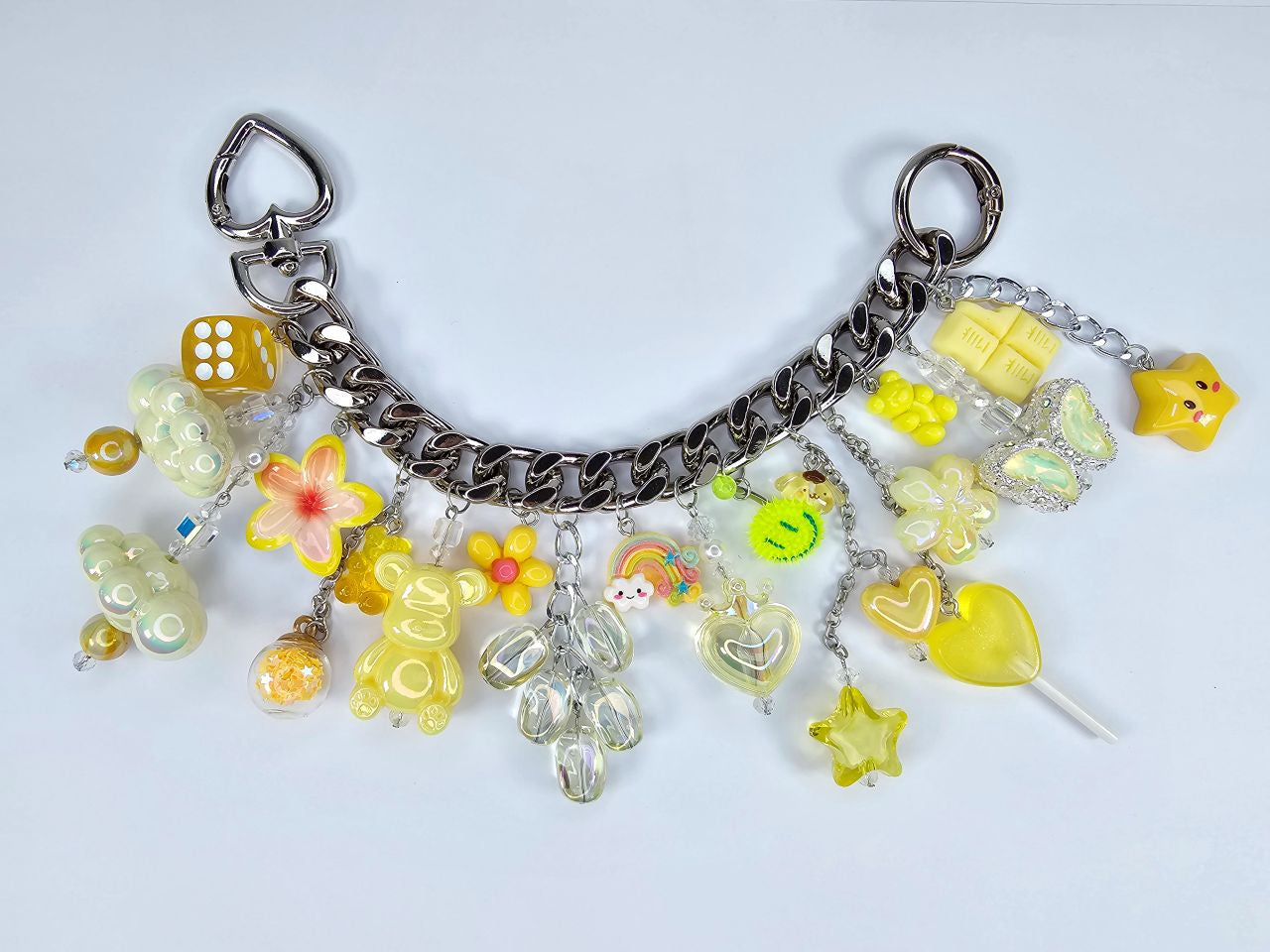 Rainbow Bag Charm Golden Yellow