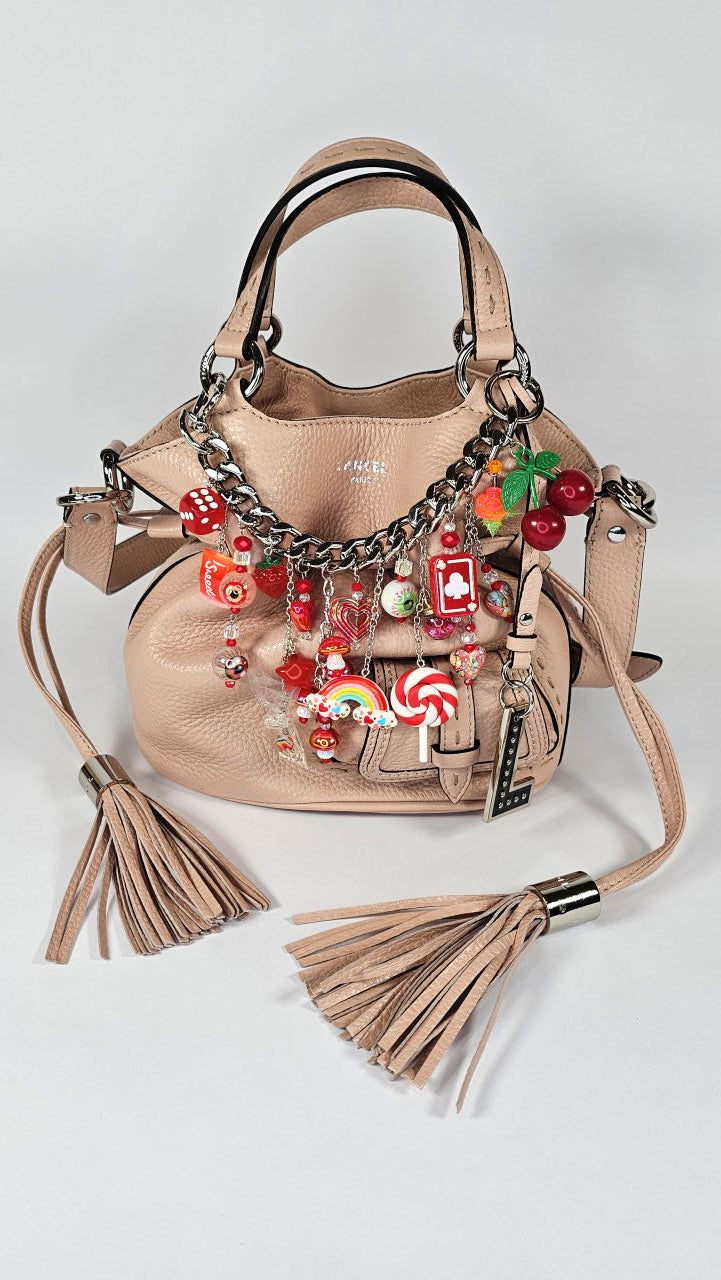 Rainbow Bag Charm Lover Red