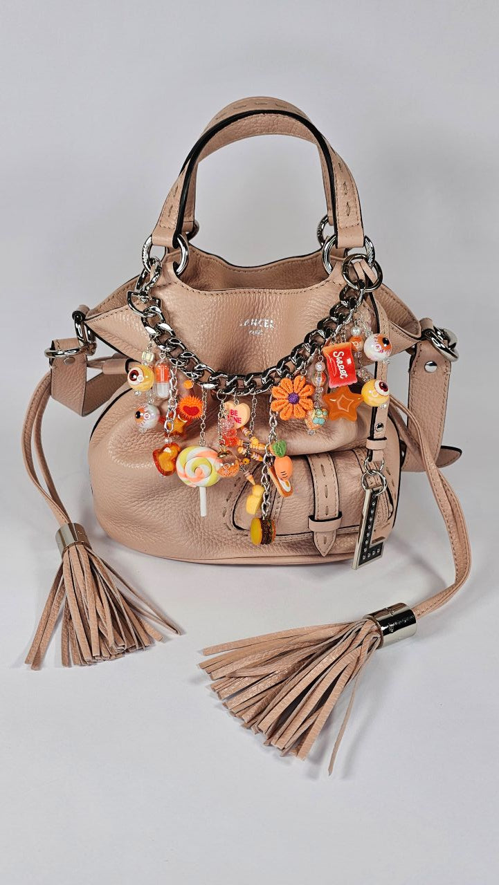 Rainbow Bag Charm Solar Orange