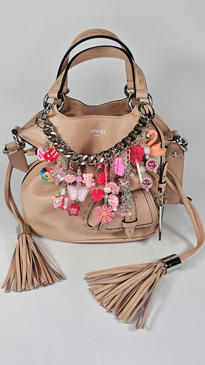 Rainbow Bag Charm Sweet Pink