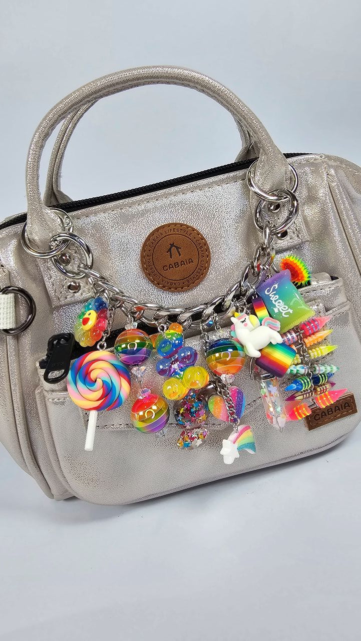 Rainbow Bag Charm