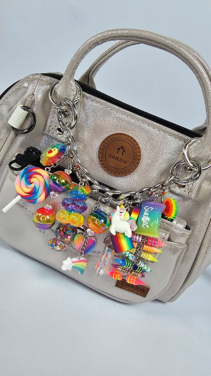 Rainbow Bag Charm