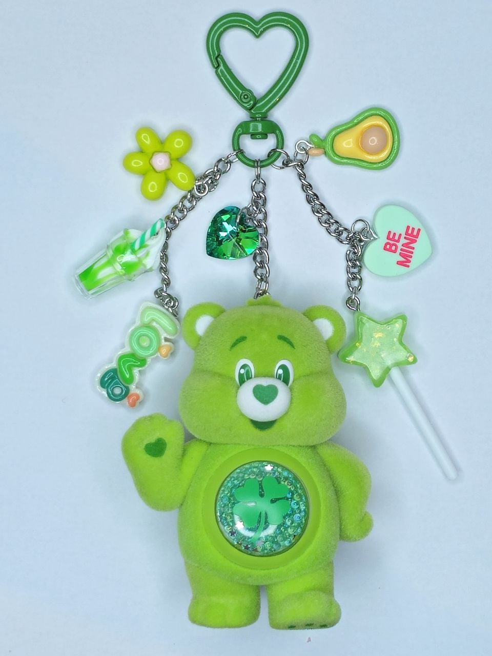 Porte-clé CareBears Colorful Hugs Good Luck Bear
